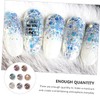 Outanaya 8pcs Manicure Glitter Powder Multi Fingernail Sequins for Nail