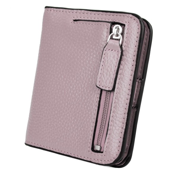 YALUXE RFID Blocking Slim Compact Leather Wallets for Women Ladies