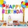 TONIFUL 16 Inch Rainbow Happy Birthday Balloons Banner Foil Letters