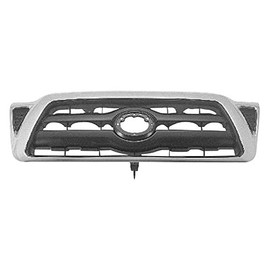 New Front Grille For 2005-2010 Toyota Tacoma Pickup 2WD & Tacoma Pickup 4WD Black With Chrome Surround TO1200268
