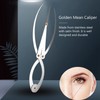 Tsudoku Mean Calipers Golden Ratio Calipers Stainless Steel Eyebrow Ruler