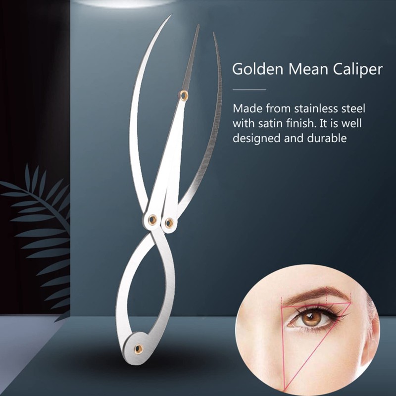 Tsudoku Mean Calipers Golden Ratio Calipers Stainless Steel Eyebrow Ruler