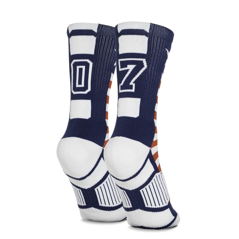 ChalkTalkSPORTS Custom Team Number Sockets | USA Number Socks |