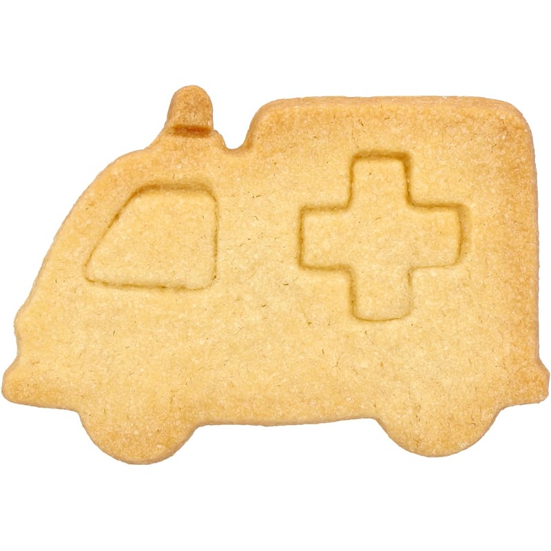Birkmann 189683 Ambulance Cookie Cutter, 8 cm, Stainless Steel, with