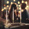 AFINETH Valentine Day Flameless Taper Candles with Heart, 9.6" Real