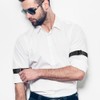 Baluue 4Piezas Antideslizantes para Mangas de Ajustables para Hombres y