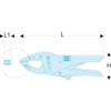 FACOM 513.5 Series 513 Standard Curved Jaw Lock Grip Plier,