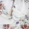 Lemfux White Floral Duvet Cover, Duvet Cover Set, 3 Piece,