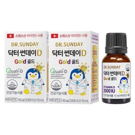 Doctor Sunday Dr. Sunday D Gold 2000IU Pregnant Women Liquid Vitamin D 15ml 2 x / 닥터썬데이D 골드 2000IU 임산부 액상 비타민D 15ml 2개