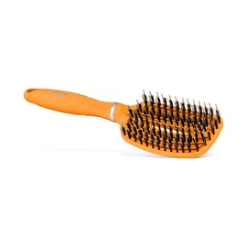Artero Ge-Bion 17 Flexible Detangling Hair Brush for Women, Men and Children, Ionic, Reduces Static Electricity, Orange