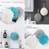 Frbryak Chenille Fuzzy Ball Hand Towel Set, 3 Pcs Soft