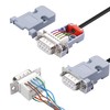 YAODHAOD DB9 Breakout Solderless Connector, Female 9PIN RS232 Serial Adapter
