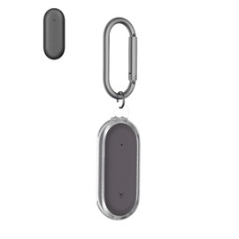 Compatible with PLAUD NotePin AI Voice Recorder，Clear PC Shockproof Protective Cover with Keychain,Clear