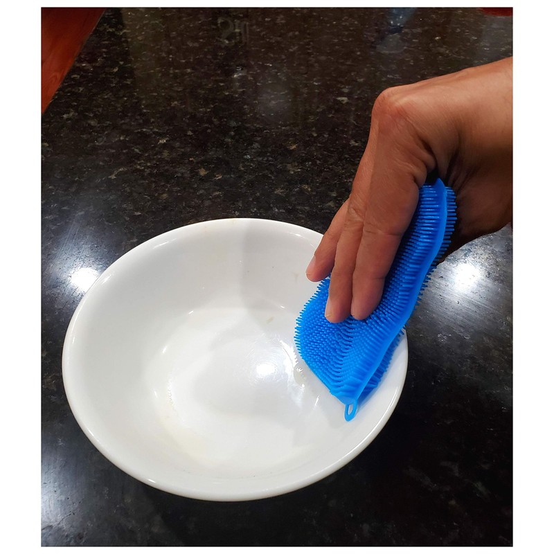 Double Sided Silicone Sponge Scrubber | Kitchen Sponge | Silicone