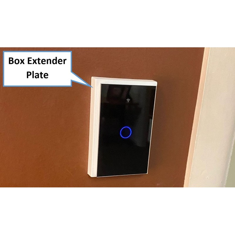 iMBAPrice IMBA-BES1 White 1-Gang Non-Metallic Shallow Surface Box 5/8-Inches Extender,