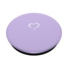 PopSocket PopGrip: Purple Purple Hand Drawn Heart Minimalist Love with