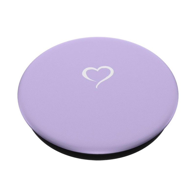 PopSocket PopGrip: Purple Purple Hand Drawn Heart Minimalist Love with