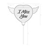 I Miss You Heavenly Balloons Heart Shaped on a Stick