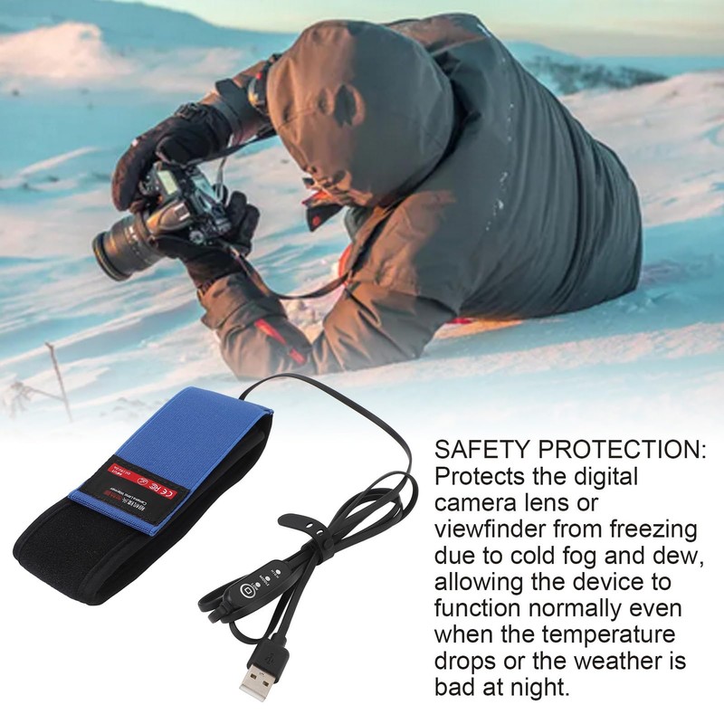 USB Lens Warmer, Lens Heater with 3 Adjustable Temperatures, Dew