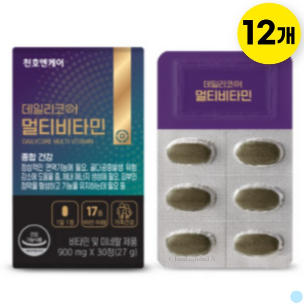 Cheonho NCare Daily Core Multivitamin Biotin Recommendation 360 tablets / 천호엔케어 데일리코어 멀티비타민 비오틴 추천 360정