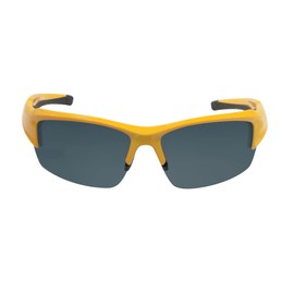 Abyss22 - anteojos de sol deportivas polarizadas para hombres y mujeres, almohadillas para orejas de nariz ajustables, marco TR90, para golf, correr, acabar, ciclismo, Amarillo, Grande