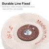 uxcell 3-Inch Buffing Polishing Pad Wheel Cotton with 15/64-inch Handle