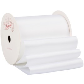 Zofrud White Satin Ribbon 3 1/2 Inch wide x 10 Yds - Large Ribbon Ideal for Bows, Sewing, Flower Bouquet, Gift Wrapping and Crafts - (#029)