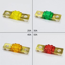 20Pcs 20A/30A/40A/50A/60A/70A/80A/100A/125A/150A High Current Link Fuses Replacement Compatible with Midi Fuse Holder High Current All Midi Amps