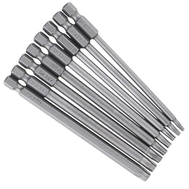 Bestgle 8pc Torx Screwdriver Bits 1/4 Inch Hex Shank T8-T40