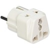 CKITZE BA-9-3P Grounded Universal 2-in-1 Schuko Type E/F Plug Adapter