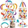 ROUSKY Magnetic Building Blocks Construction Set, 66 Pieces, Educational STEM
