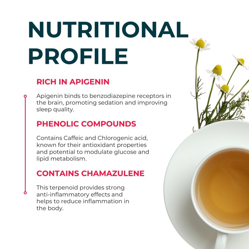 Teapro Chamomile Tea Whole Flower | Digestion & Sleep Easy
