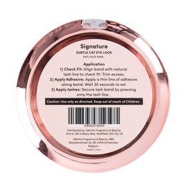 OH MY LASH Black Faux Mink False Strip Eyelashes in Rose Gold Reusable Lashes Case, Individual, Signature