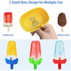 4 PCS Popsicle Holders, Ice Pop Sleeves with Built in