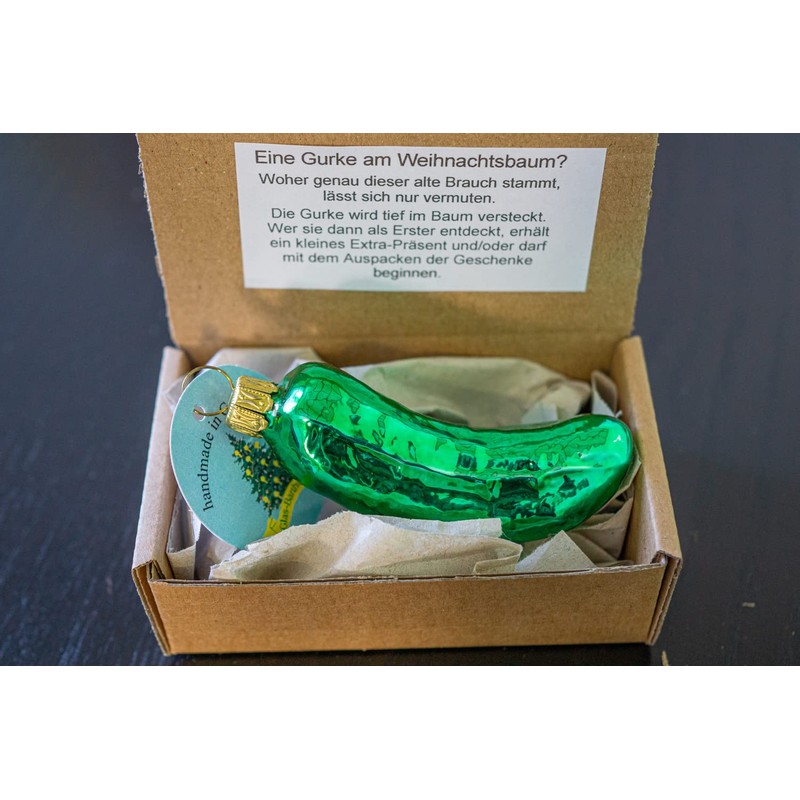 Thüringer Weihnacht Glass Christmas Pickle