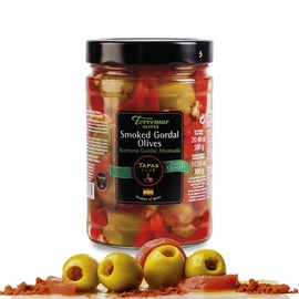Torremar. Spanish Smoked Gordal Queen Olives. 580g (20.46oz).