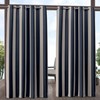 Exclusive Home Canopy Stripe Indoor/Outdoor Grommet Top Curtain Panel, 54"x96",