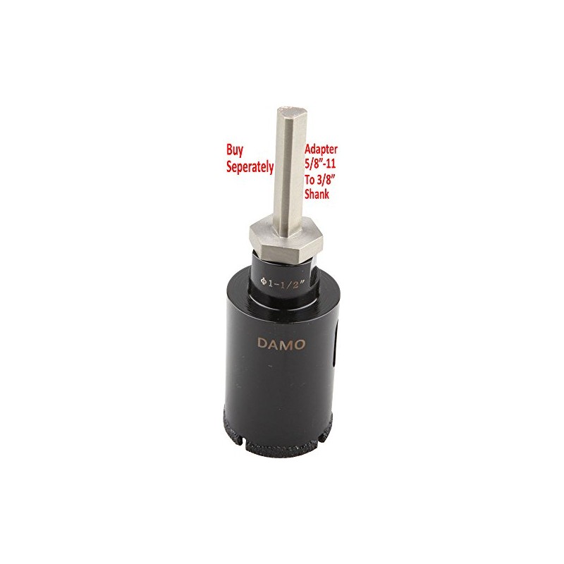 DAMO 7/8 inch Diamond Core Drill Bit for Porcelain, Ceramic,