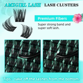 Lash Clusters Wet Look 140Pcs Fluffy Eyelash Cluster Ultra-Thin Lash Band Eyelashes Extensions Spiky Anime Wide Span Lashes(Sunflower,C-18mm)