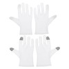 MERRYHAPY 2pairs Cotton Moisturizing Gloves for Sleeping Touchscreen Use Overnight