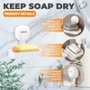 Modixun 2 Pack Suction Cup Soap Dish for Shower, Double