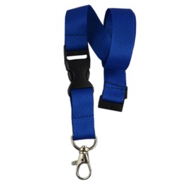 10 Pieces - Lanyards without Printing - Lanyard Keychain No Print - Width 0.79" - Press Lock Safety Clasp - Variety of Colours - Blue, Polyester