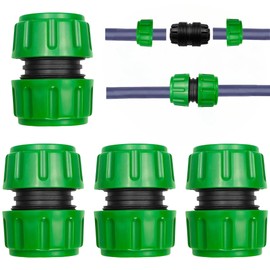 Hose Repair Connector Extender, Garden Hose Repair Connector, Used to Connect 1/2-Inch Garden Hoses, Quickly Fix Extension Connectors, and Quickly Repair Damaged and Leaking Hoses (Green)