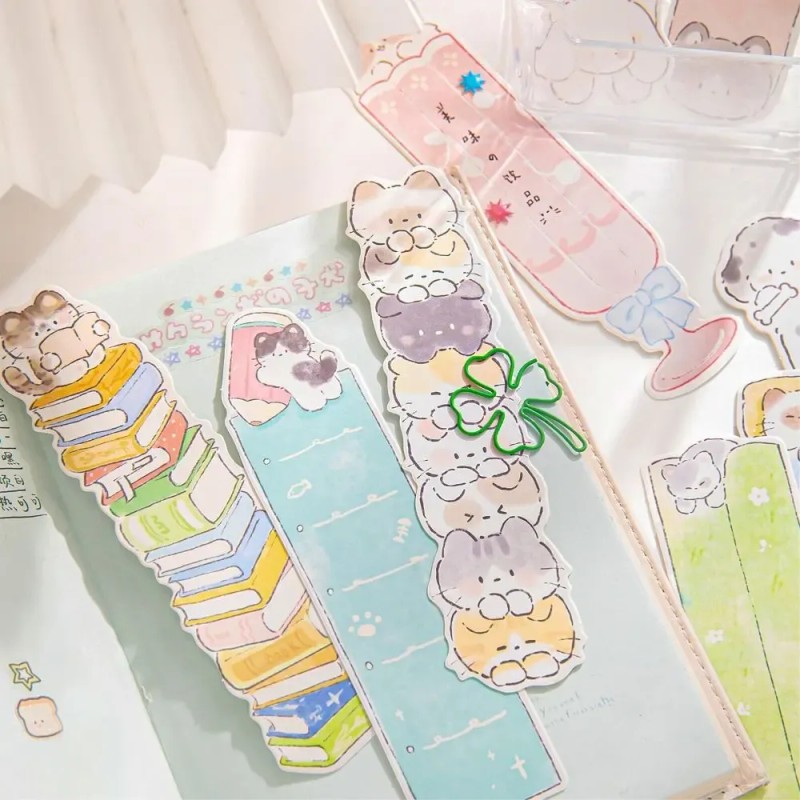 30 Pzas/paq Senalibros Animales Gato Puppy