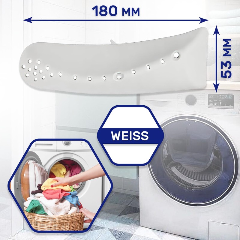 Pack of 2 drum fins for washing machine with the
