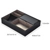 Multi functional PU Leather Desktop Stationery Business Office Supplies Storage