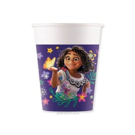 Procos Encanto 8 Cardboard Cups 200 ml Multi-Coloured