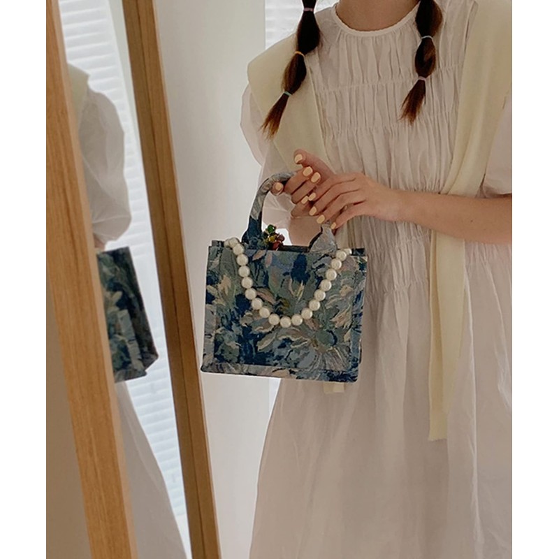 Women's Tote Bag, Shoulder Bag, Total Pattern, Oriental Office, Commute,