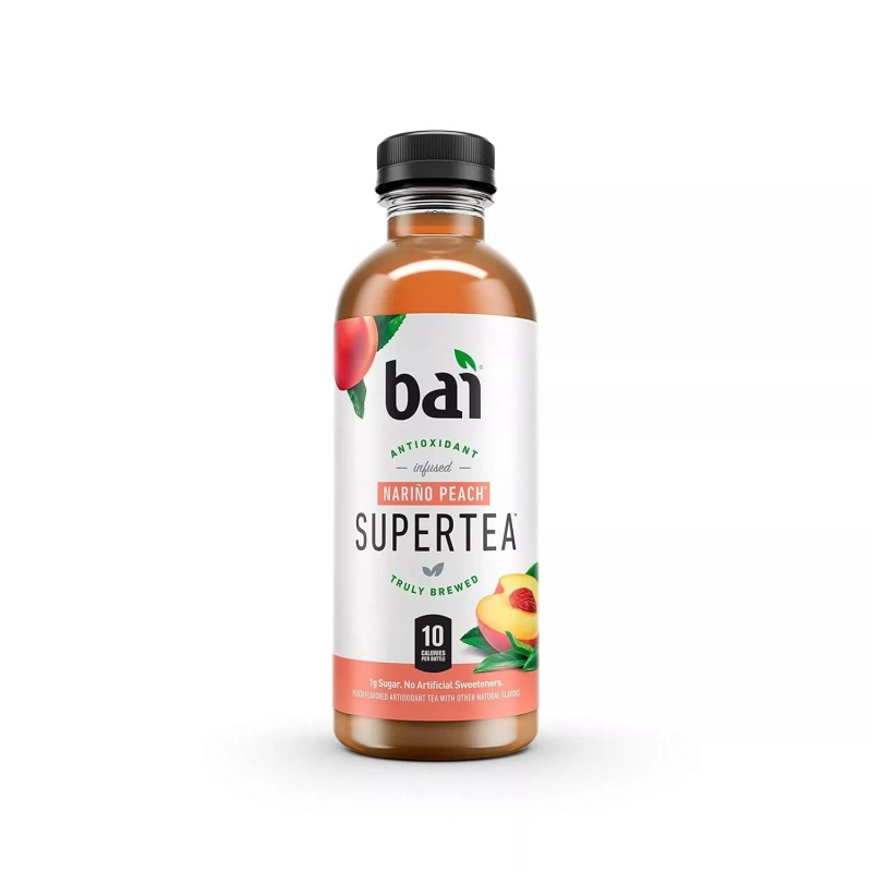 Bai Iced Tea, Narino Peach, Antioxidant Infused Supertea, 18 Fl