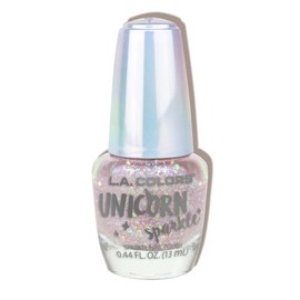 L.A. COLORS Unicorn Sparkle Nail Polish, 0.44 fl oz, Sparkling Shimmery Glitter Finish